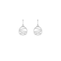 Boucles d'oreilles Les Georgettes Femme Les Précieuses - Liens in laiton Cubic Zirconia 1728-208-0TU